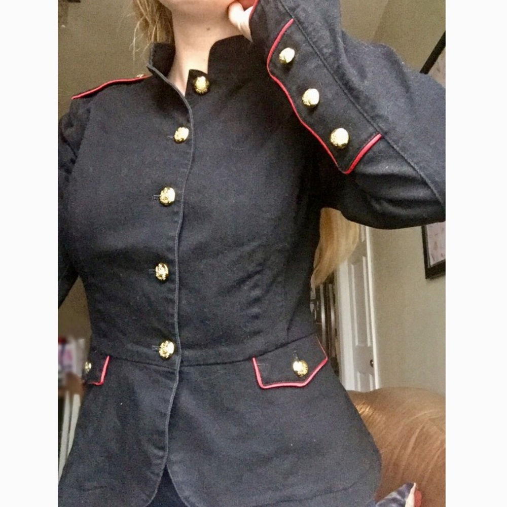 Ralph Lauren Black Military Jacket